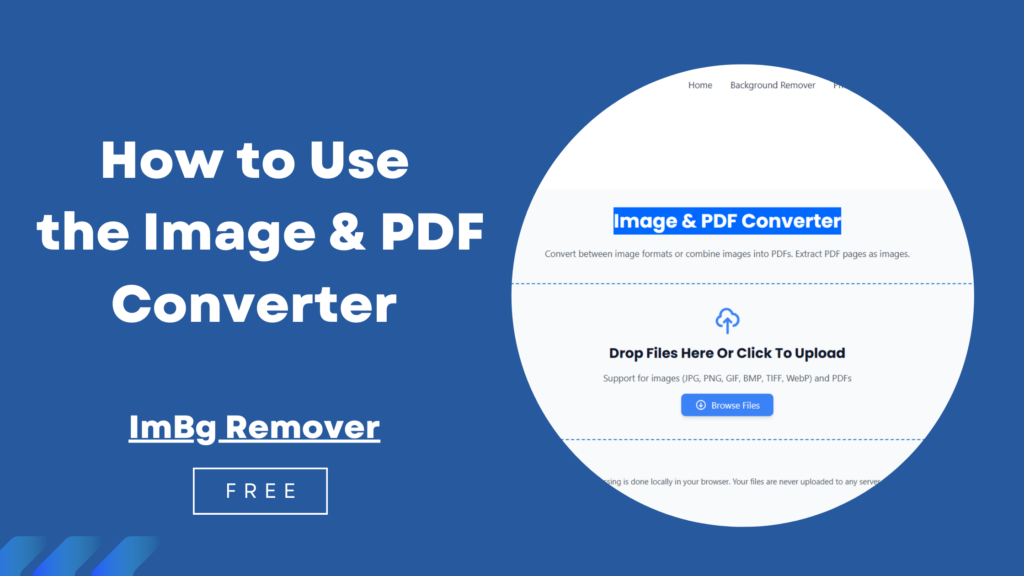 How to Use the Image & PDF Converter Free
